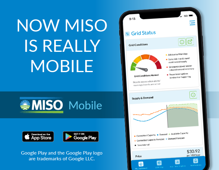 Graphic for MISO Mobile App